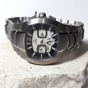 Reloj Caballero acero cuadrado