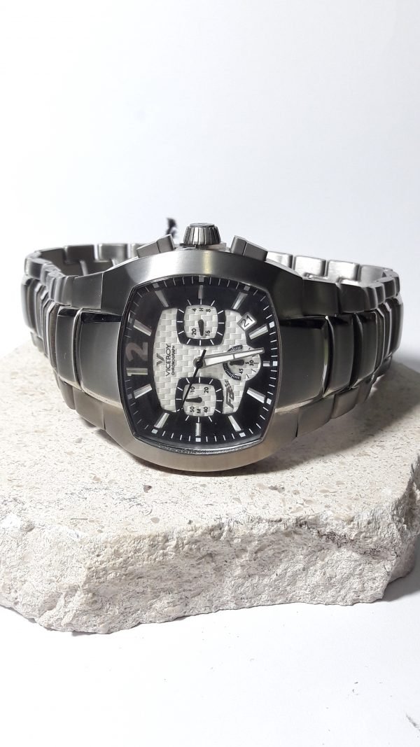 Reloj Caballero acero cuadrado