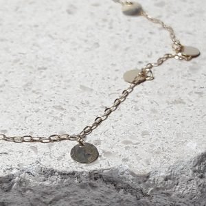 Collar oro circulos