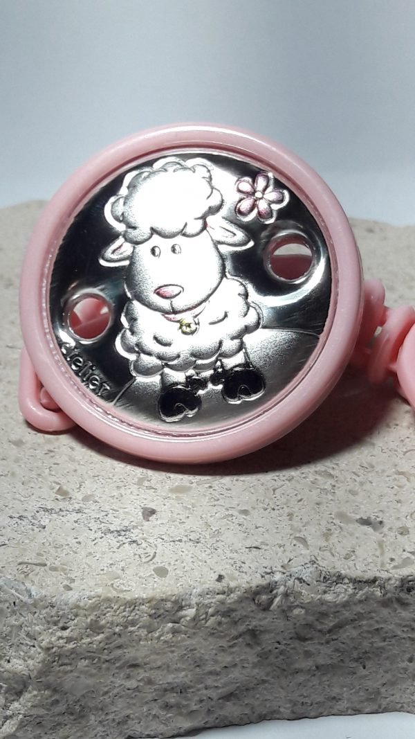 Chupetero Ovejita rosa
