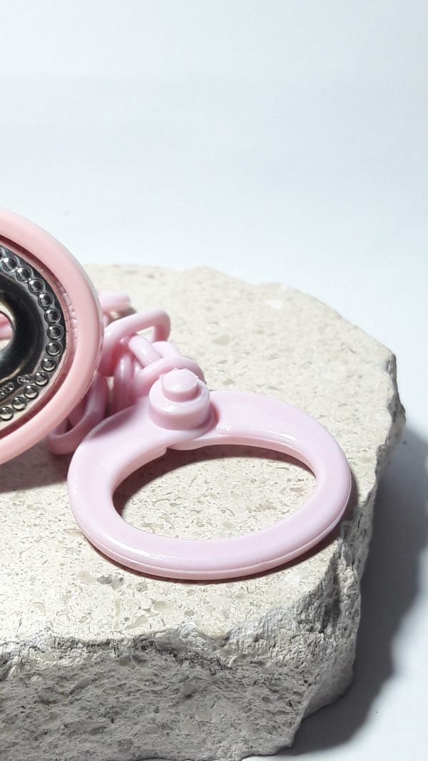 Chupetero oso rosa
