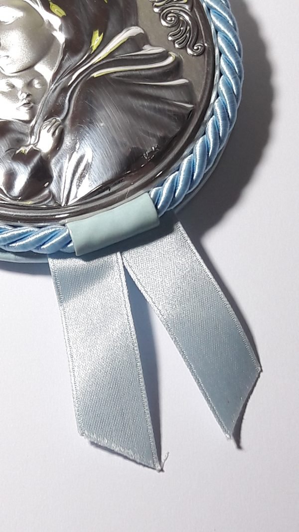 Medalla redonda azul