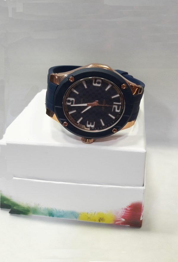 Reloj azul caucho